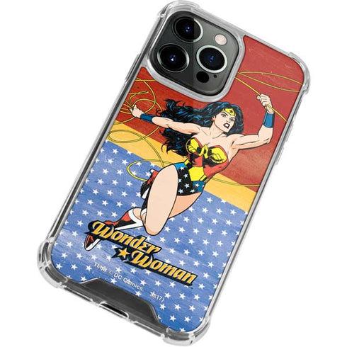 DC Comics Wonder Woman Ready to Fight iPhone 14 Pro Clear Case